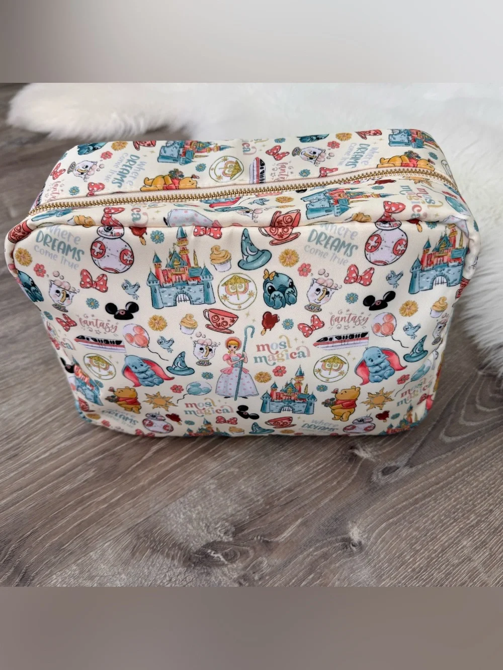 HONEY BOUTIQUE Magical Characters Makeup Cosmetic Travel Bag